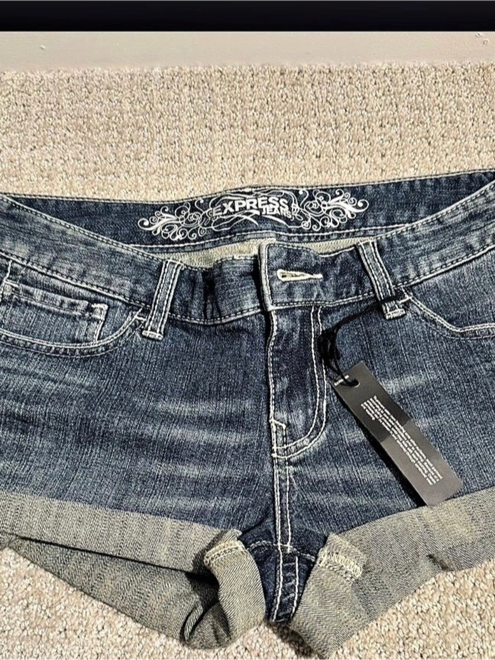 Express Women's Denim Jean Shorts in Blue NWT